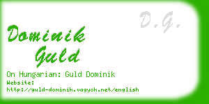 dominik guld business card
